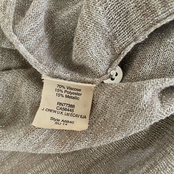 J. Crew Sheer Metallic Cardi - Picture 4 of 4